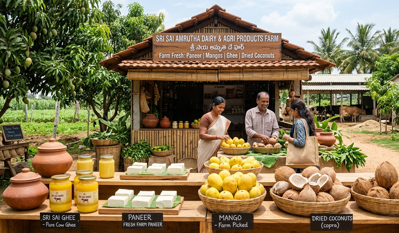 Sri Sai Amrutha Farm - Fresh Dairy and Mango Products